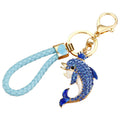 Mixed Jeweled Pufferfish and Crown Dolphin Keychains in Many Styles view 5