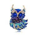 Owl Enamel Three Designs Metal Brooch Pin for Jackets and Lapels view 6