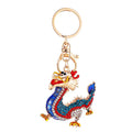 Mixed Jeweled Chinese Dragon Keychains in Fifty Nine Pictured Styles view 5