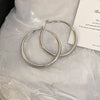 Large Silver Hoops
