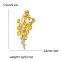 Crystal Wheat Sprig Brooch In Four Blue Pink And Yellow Mixes view 5
