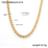 Gold White Necklace
