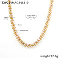 Clover Cluster Zircon Necklace Bracelet Gold Steel Multicolor view 10