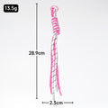 Braided Stripe Cord Tassel Keychain Bag Hang Strap view 2