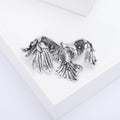 Spread Wing Eagle Brooch in Antique Silver or Gold view 6