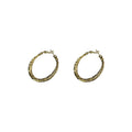 Polished Hoop Earrings In Gold And Silver With Decorative Details view 5