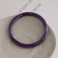 Six Color Small Smooth Acrylic Round Bangle Bracelets view 11