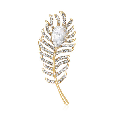 Crystal feather shown from the front