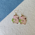 Enamel Capybara Charm Drop Earrings Four Cute Styles view 8