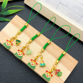 Four Green Rice Dumpling Phone Strap Charm Designs view 3