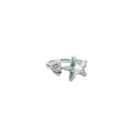 Silver Open Rings Blue Enamel Starfish Shell Pearl Styles view 5