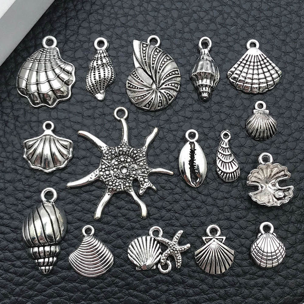 Zinc Alloy Shell Conch Ocean Life Charm Pendant for DIY Bracelet Necklace Earrings