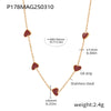 Burgundy Heart Chain