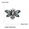 Detailed Crystal Bee Brooch in Five Rich Color Combinations view 7