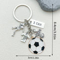 Soccer Charm Keychains Featuring Soccer Across 57 Pictured Variations view 6