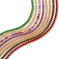 Gold Oval Zircon Tennis Bracelet and Choker Necklace Styles view 5