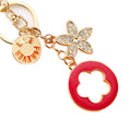 Five Petal Clover Medallion Keychains in Seven Braided Loop Options view 5