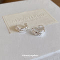 Silver Tone Crystal Leaf Ear Cuff Earrings Decorative Jewelry Pair view 2