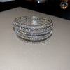 Silver Multirow Cuff