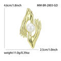 Sculpted Hands Holding Pearl Brooch for Jackets Scarves and Coats view 7