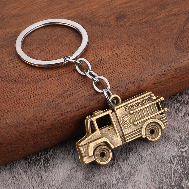 Large Truck Zinc Alloy Keychain Bag Charm Pendant Accessory