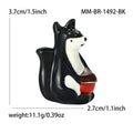 Fox Brooch In 2 Styles With Polished Metal And Decorative Details view 6