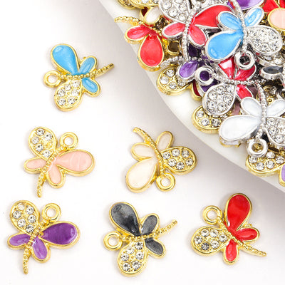 Main image 1 showing dragonfly charms and their visible colors and details