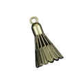 Metal Badminton Racket and Shuttlecock Charms Four Finishes Eight Styles view 5