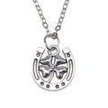 Horseshoe Clover Pendant Necklace in Detailed Metal Finishes for Jewelry Making view 4