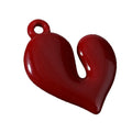Silver Tone Heart Bow Star Charms Red Heart Pendant Set view 5