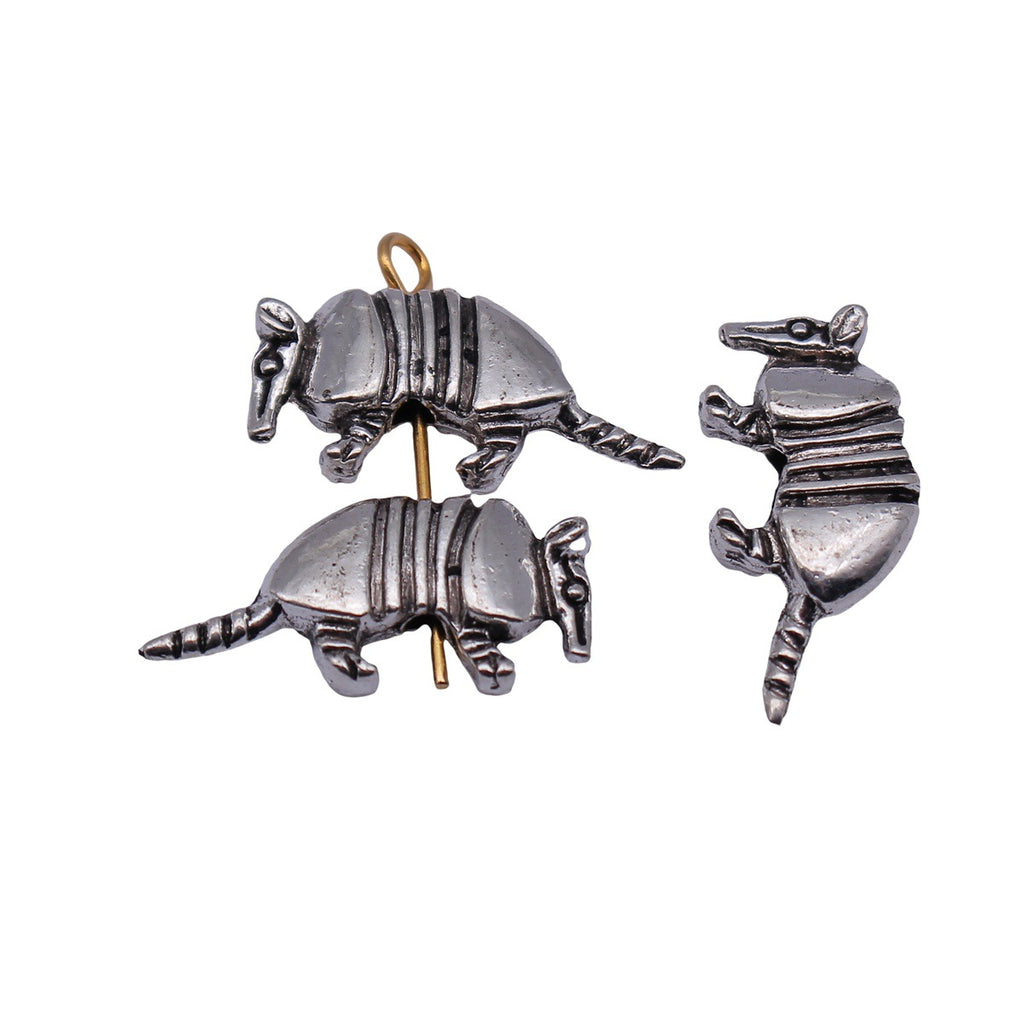 20x9.6mm 1.5g Antique Silver Zinc Alloy Armadillo Loose Metal Beads for Bracelet Jewelry Making