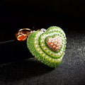Pearl Heart Keychains with Plain Fortune and Loose Heart Loop Options view 6