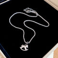 Horse Silhouette Pendant Chain Necklace In Two Finishes view 2
