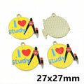 Colorful School Theme Enamel Charms in Twenty Four Designs view 8
