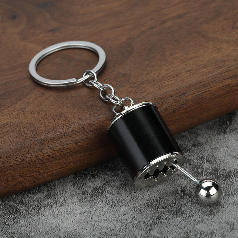 Car Gear Shift Knob Zinc Alloy Keychain Gift Accessory
