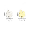 Clear Crystal Flower Metal Jewelry Charms, 2 Finishes view 2
