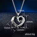 Sister Heart Claddagh Pendant Necklace Three Metal Tones view 4