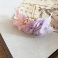 Fabric Mint Lily Duckbill Clip And Pink Rose Hair Pin view 7