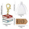 Back To School Stacked Books Enamel Lobster Clasp Charm view 2