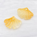 Ginkgo Leaf Glass Charms in Eight Individual Color Finishes view 9