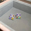 Crystal Flower Studs