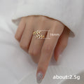 Leaf Branch Adjustable Open Ring In Gold And Silver Tones view 5