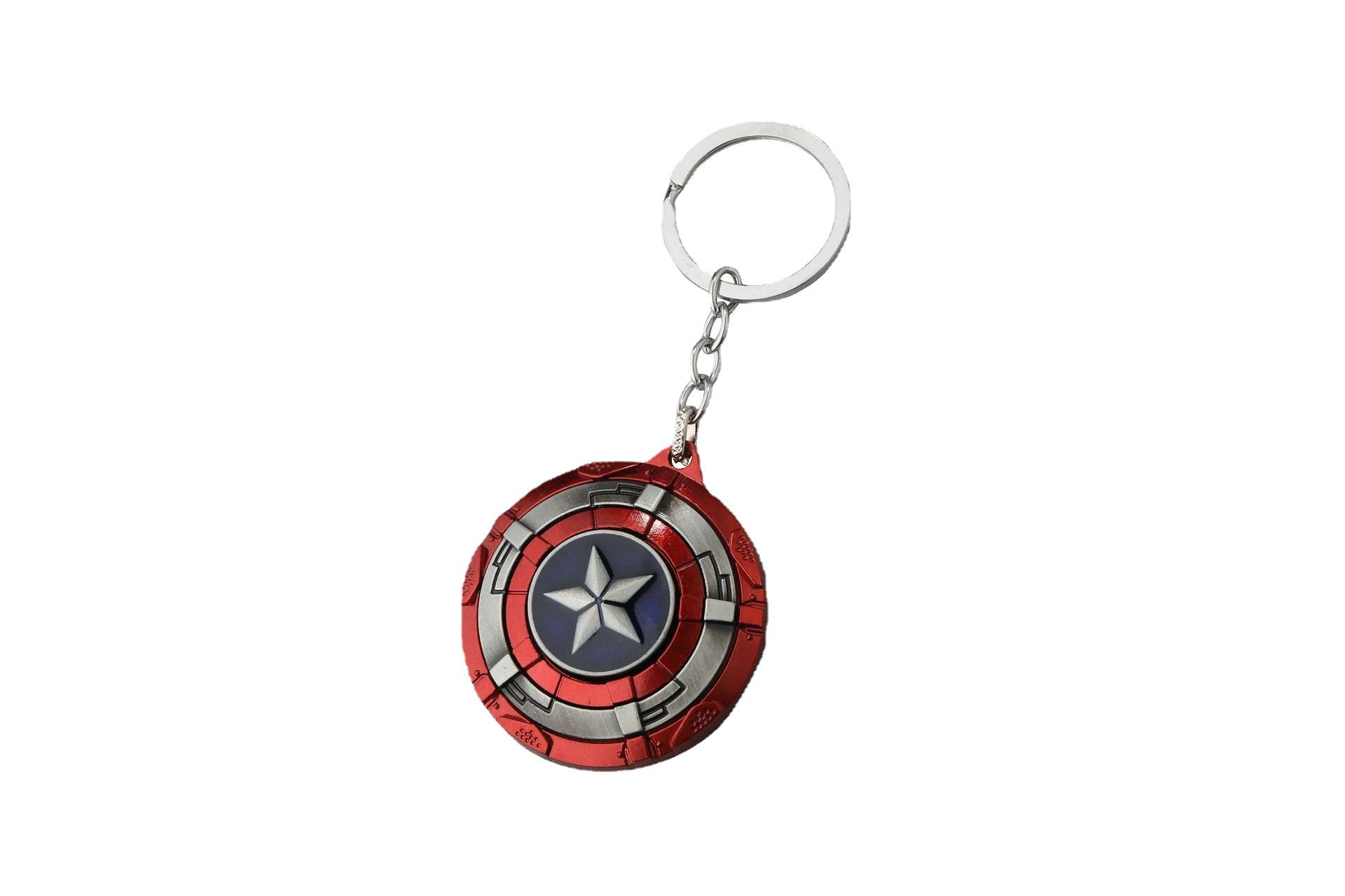 Captain America Rotating Shield Alloy Keychain for Car Keys