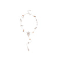 Silver Tone Star and Pearl Layered Pendant Necklace view 5