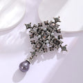 Gold Tone Silver Tone Cross Pearl Look Three Designs Metal Brooch Pin view 3