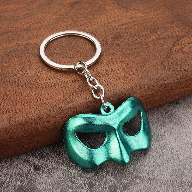 Superhero Style Mask Metal Keychain for Bag Charm and Party Gift