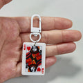Playing Card and Joker White Clip Charms in Five Designs view 2