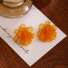 Orange Flower Clips