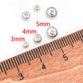 Faceted Metal Rondelle Spacer Beads in 3mm 4mm and 5mm Sizes view 6