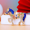 Royal-Blue Jeweled-Horse